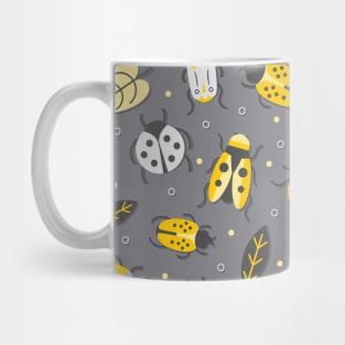 Gray and Yellow Bugs Mug